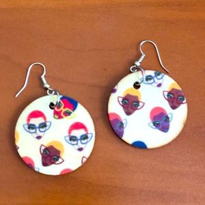 Colorful Wooden Earrings